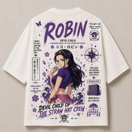 Oversized T-Shirt - Robin ( blanc )