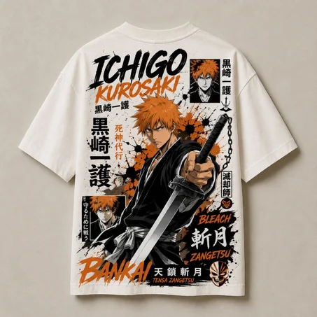 Oversized T-Shirt - Kurosaki ( blanc )