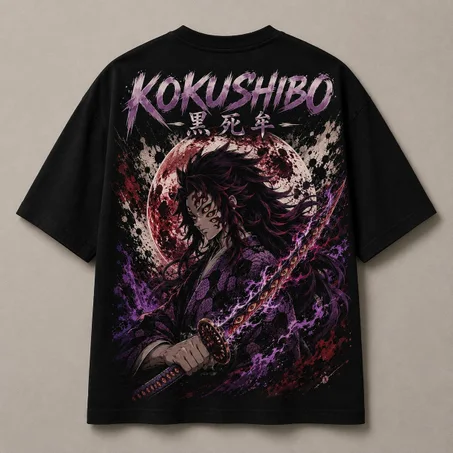 Oversized T-Shirt - Kokushibo ( Noir )