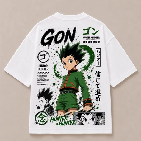 Oversized T-Shirt - Gon ( blanc )