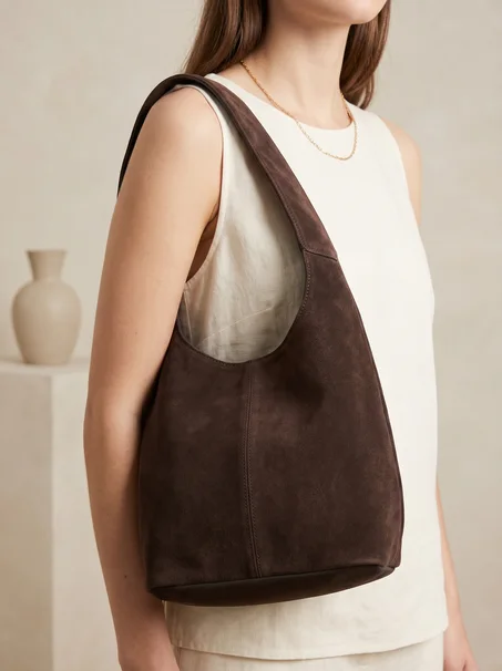 Dan Leather Shoulder Bag – Soft Shoulder Bag with Zipper Closure 002
