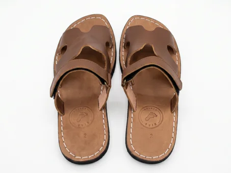 Brown Noli leather slippers