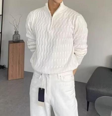 Men’s Half-Zip Knit Sweater