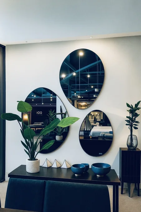 Ensemble de 3 miroirs