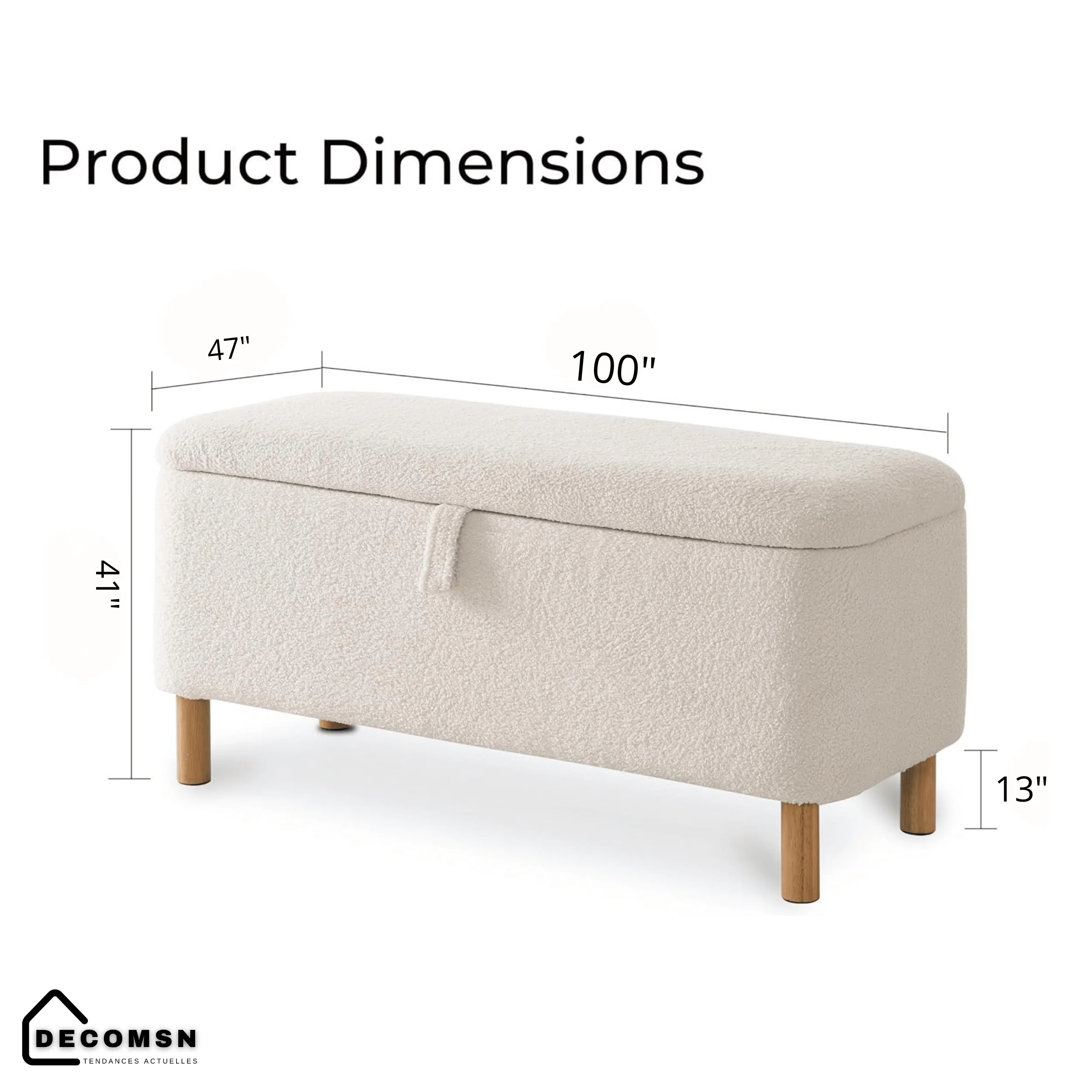 Banc ottoman de rangement