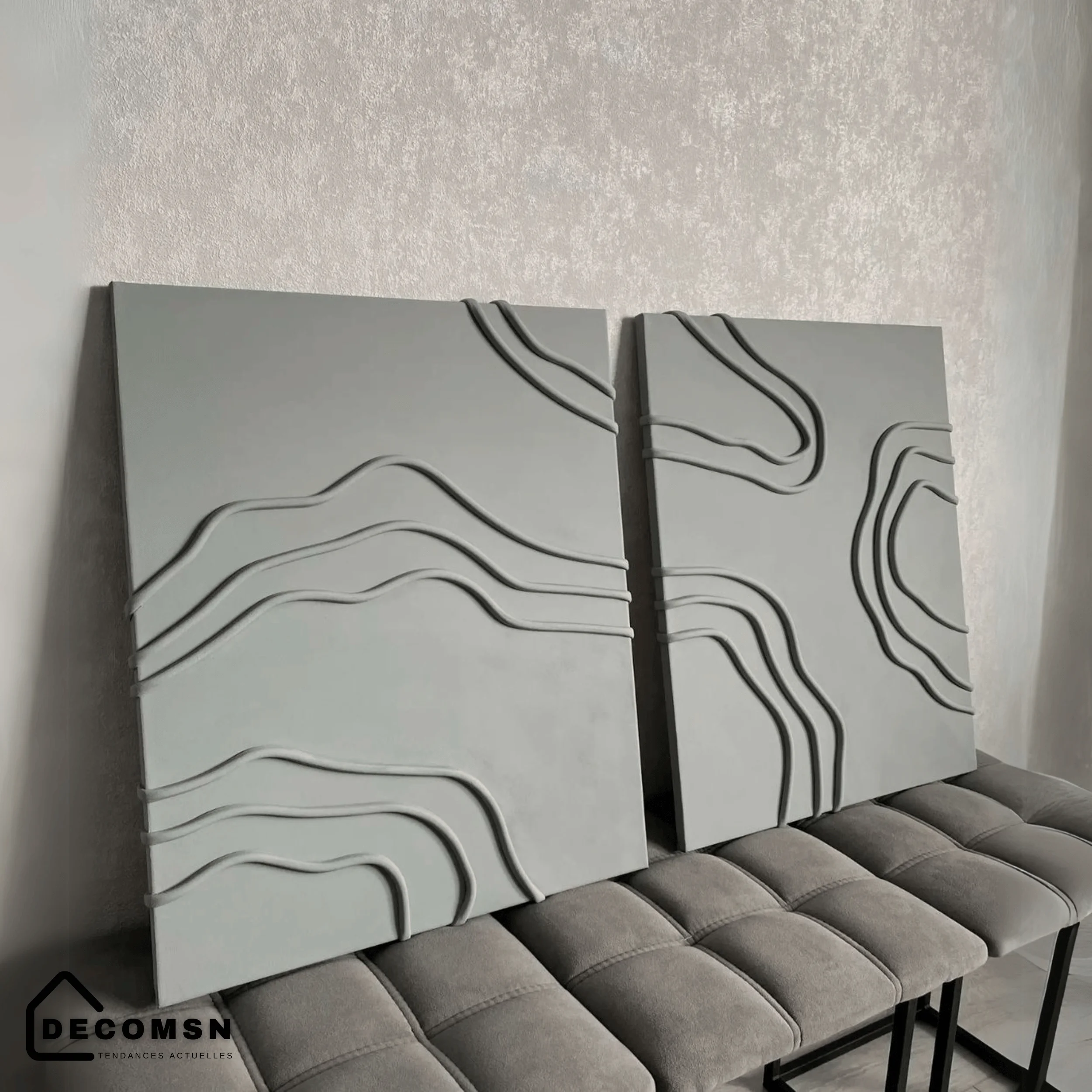 Panneaux muraux 3D aux motifs Organiques