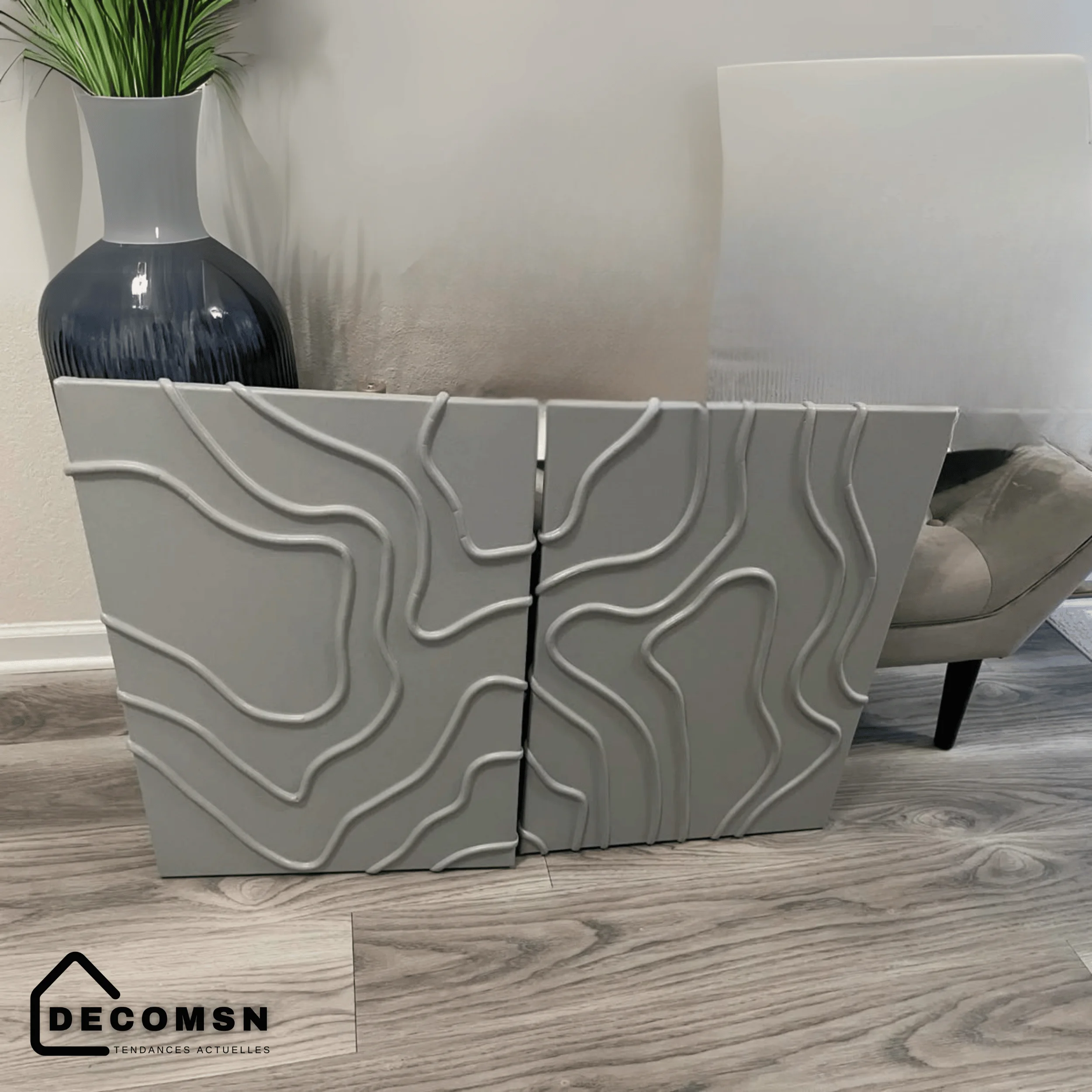 Panneaux muraux 3D aux motifs Organiques