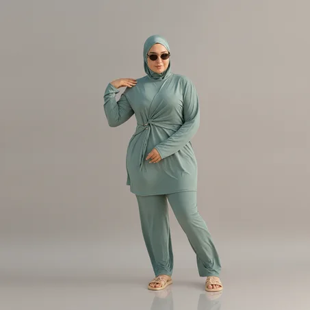 بوركيني بمجموعة ألوان عصرية