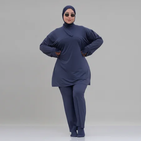 بوركيني أنيق  بألوان عصرية