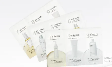 ميكسون طقم تجربة العناية بالبشرة بـ9 خطوات mixsoon 9-Step Trial Kit