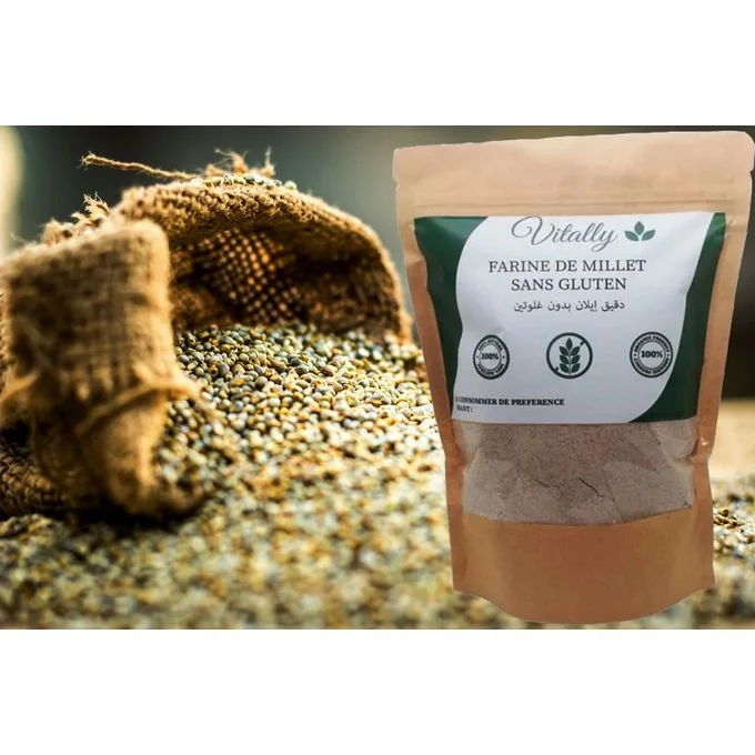 farine de millet sans gluten vitally دقيق إيلان الخالي من الجلوتين