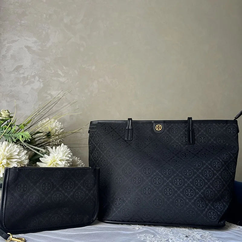 Tory Burch Sac Cabas T Monogramme Avec Pochette