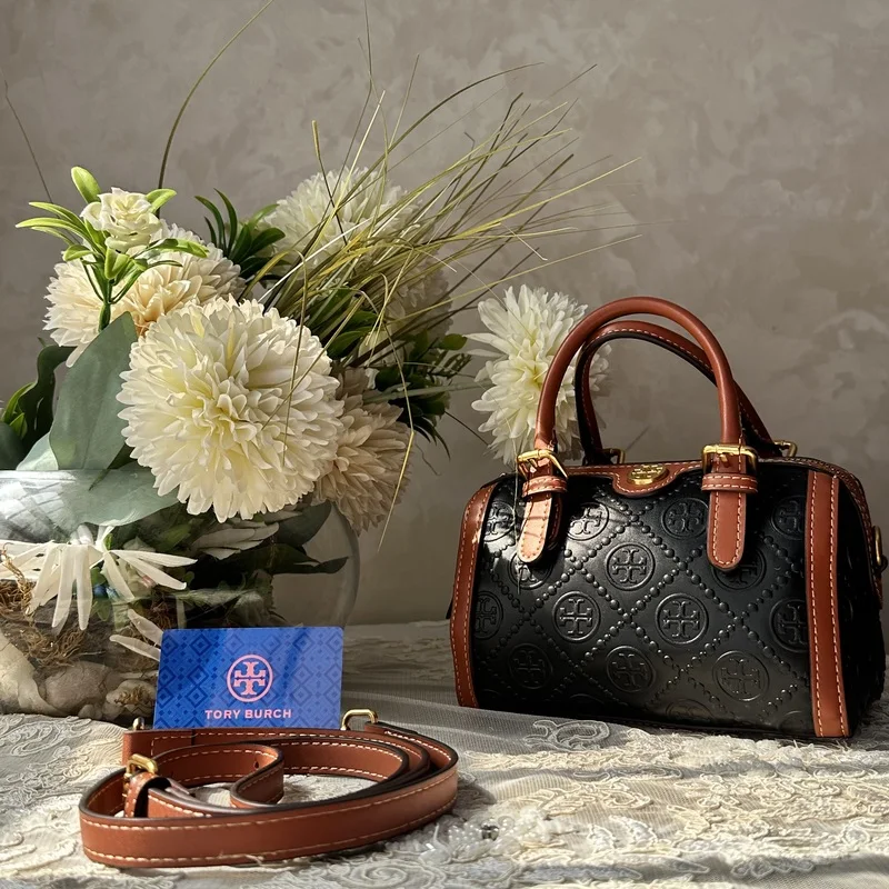Sac Tory Speedy Noir\Camel Sans Boite