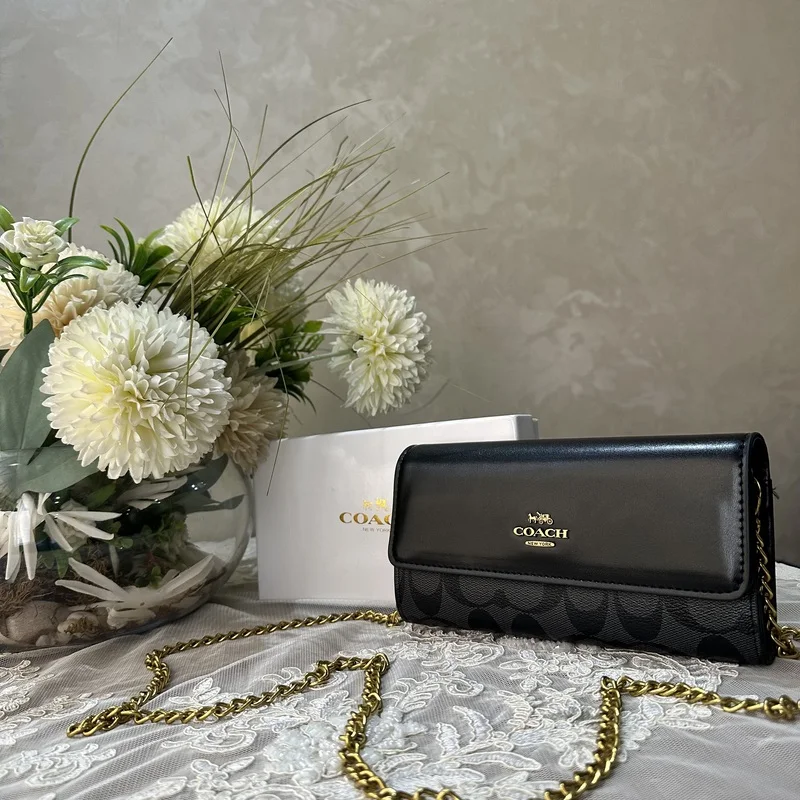 Sac Pochette Coach Noir Avec Boite