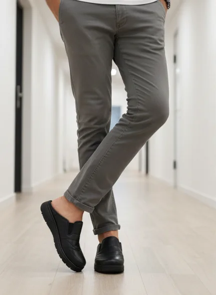 صابو حذاء رجالي ممتاز من الجلد الحقيقي ، مريح و طبي سوميلا مخيطة