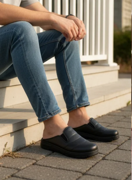 صابو حذاء رجالي ممتاز من الجلد الحقيقي ، مريح و طبي سوميلا مخيطة