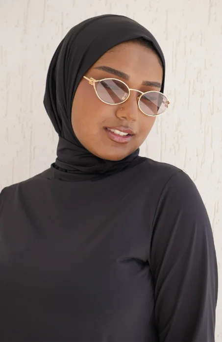 Button Hijab Noir