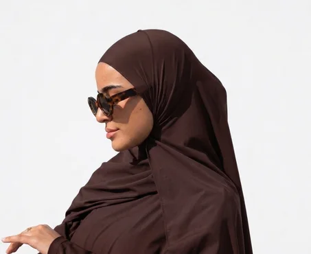 🍫 Swim Hijab - Marron Chocolat