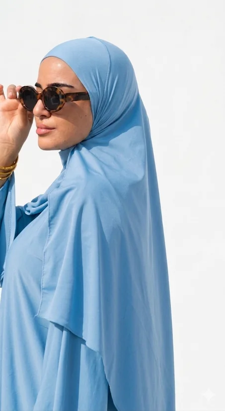 ☁️ Swim Hijab Bleu Ciel
