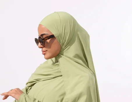 💚 Swim Hijab Pistache — Vert pistache