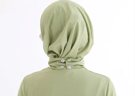 Button Hijab Vert pistache