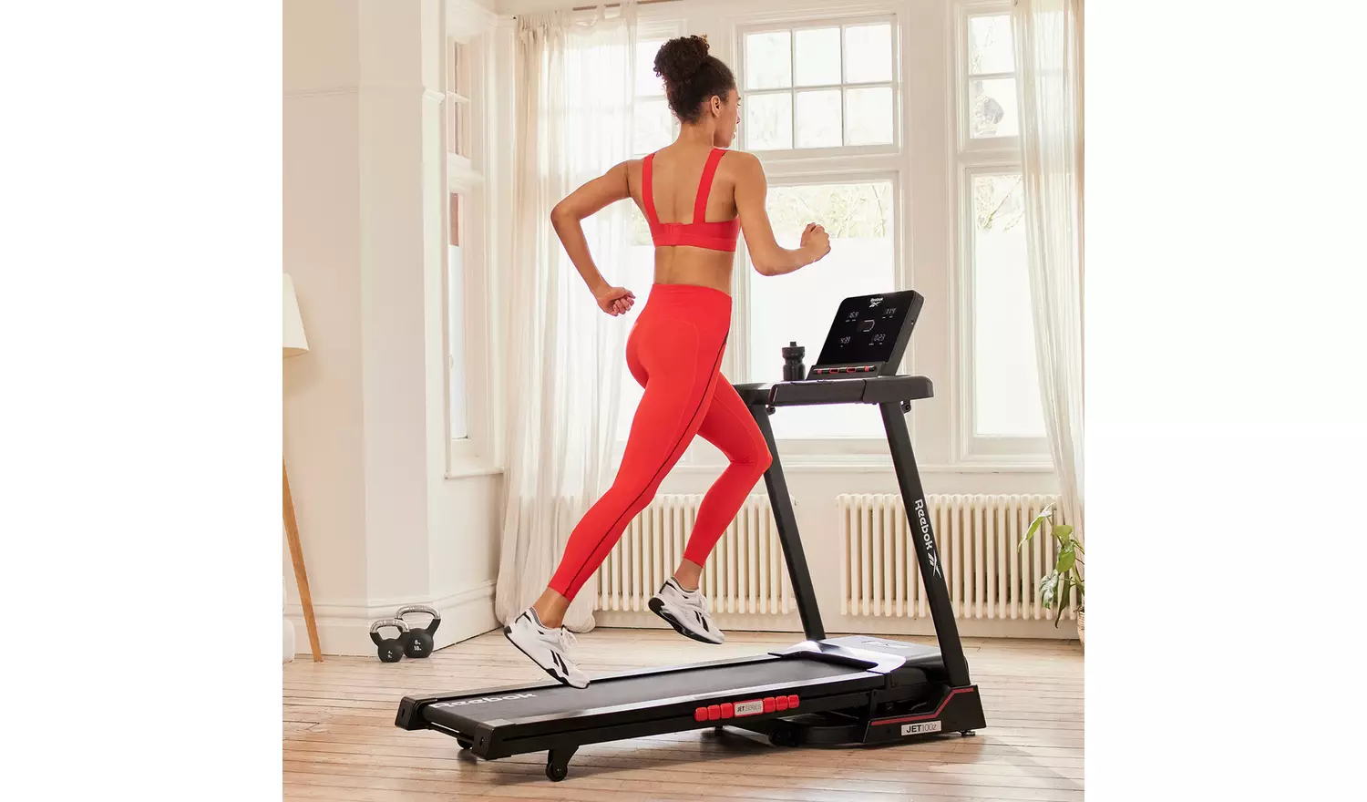 Reebok Jet 100z Folding Treadmill with Connected Fitness