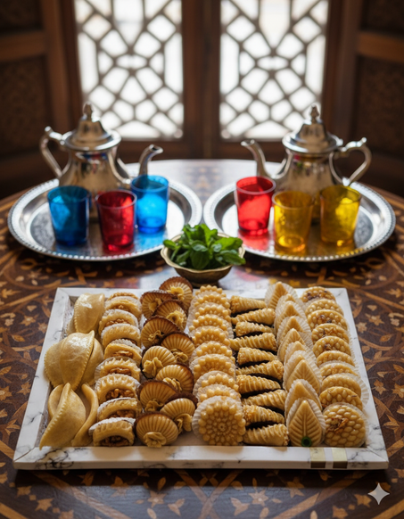 بلاطو حلويات مغربية – تشكيلة فاخرة لعشّاق الذوق الرفيع