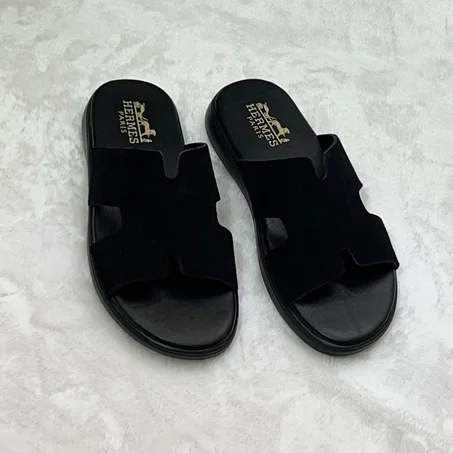Sandale médical daim cuir