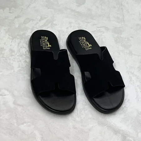 Sandale médical daim cuir
