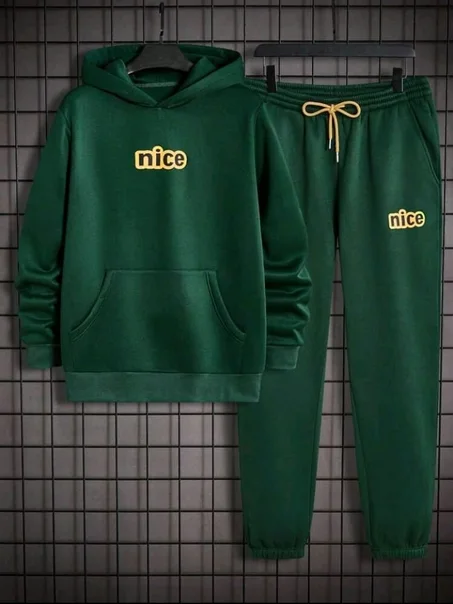 Sweat-Shirt À Capuche & À Cordon Pantalon De Survêtement 2025