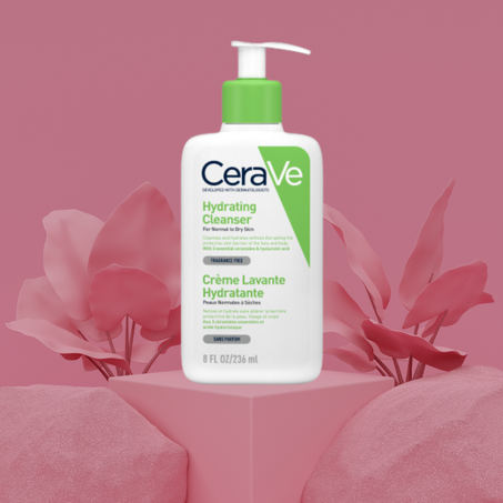 غسول كريمي مرطب من سيرافي للبشرة العادية إلى الجافة | 473مل