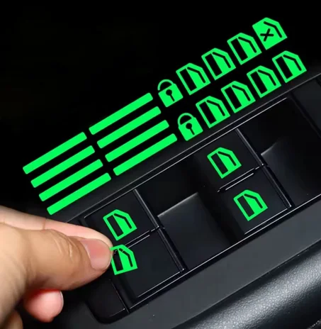 ملصقات أزرار النوافذ - لمسة ذكية لقيادة مريحة ليلا