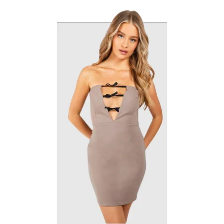 Robe Bustier - Taupe