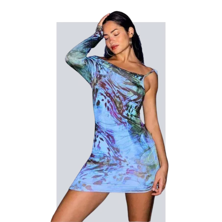 Robe Fourreau - Bleu Clair