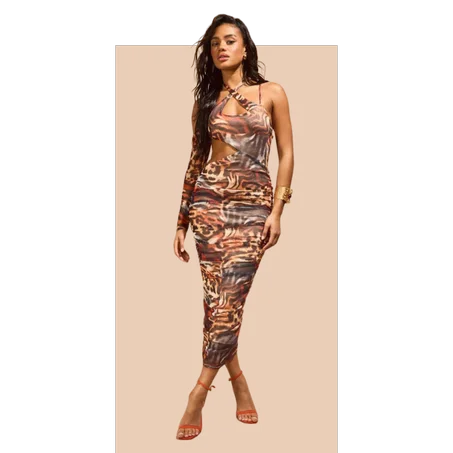 Robe Fourreau - Marron