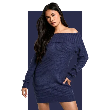 Robe Pull - Bleu marine