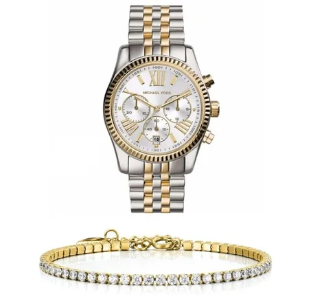 ساعة مايكل كورس + سوار مجاني!