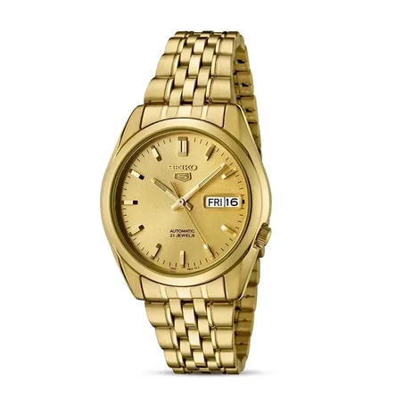 Seiko 5 Couple watches Gold Dial