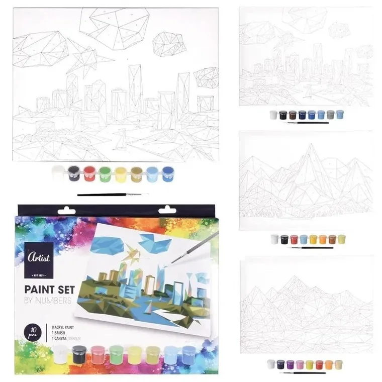 Kit de Peinture par Numéros –  Montagne (30 x 40 cm)
