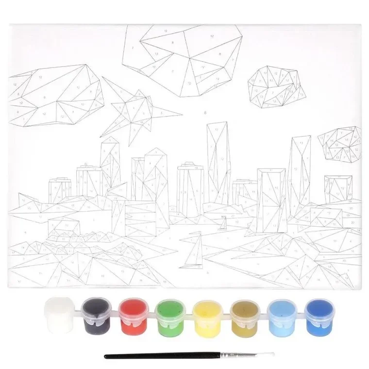 Kit de Peinture par Numéros –  Montagne (30 x 40 cm)
