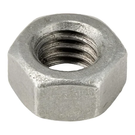 5/16"-18 (Paquete de 100) Tuercas hexagonales galvanizadas de grado 2, rosca gruesa, galvanizadas en caliente, grado industrial/comercial ASME B18.2.2 de Makers Bolt