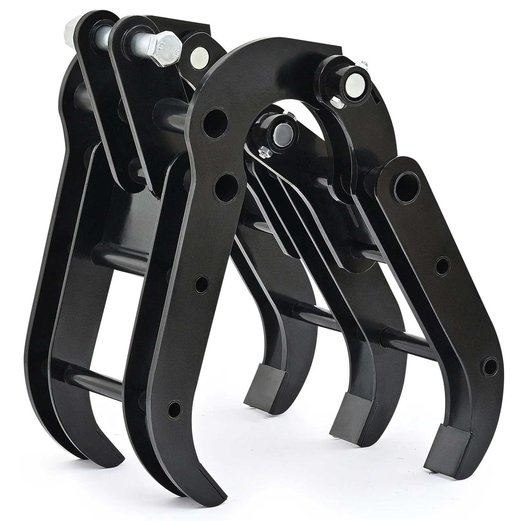 Mini Excavator Grapple Grabber Attachment with Wide Opening for Woods Rocks