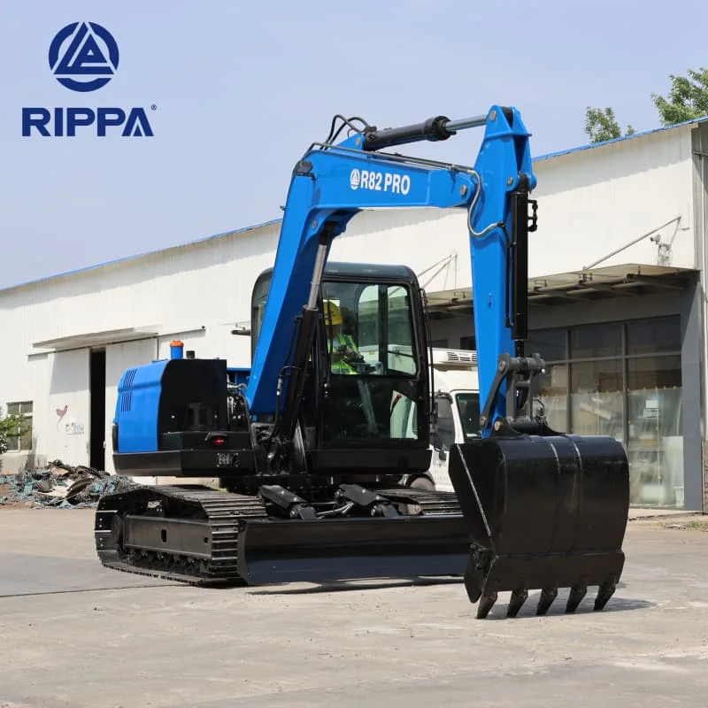 RIPPA R82 Small Excavator – 8.2-Ton Heavy-Duty Diesel Excavator 50%