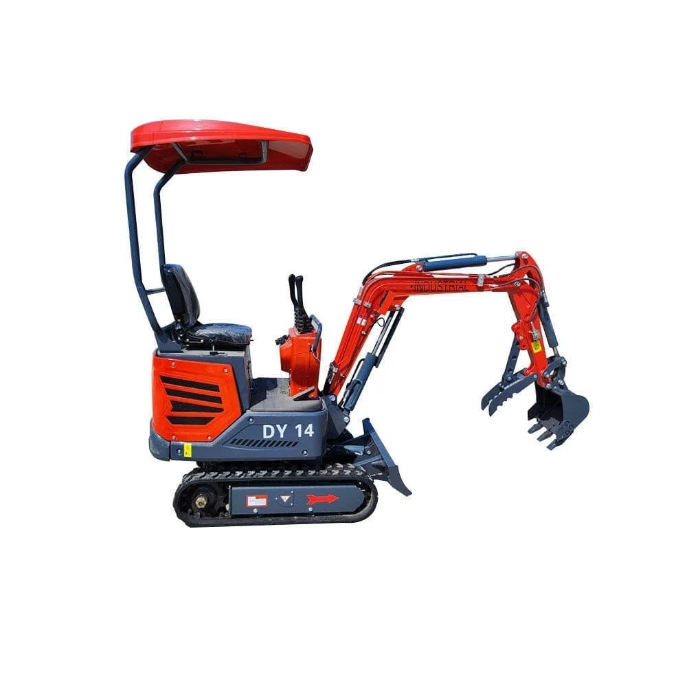 1.4 Ton Mini Excavator, Gasoline Engine (B&S), Gas w/ Upgraded Hydraulic System | AGT-DY14 by Bidadoo