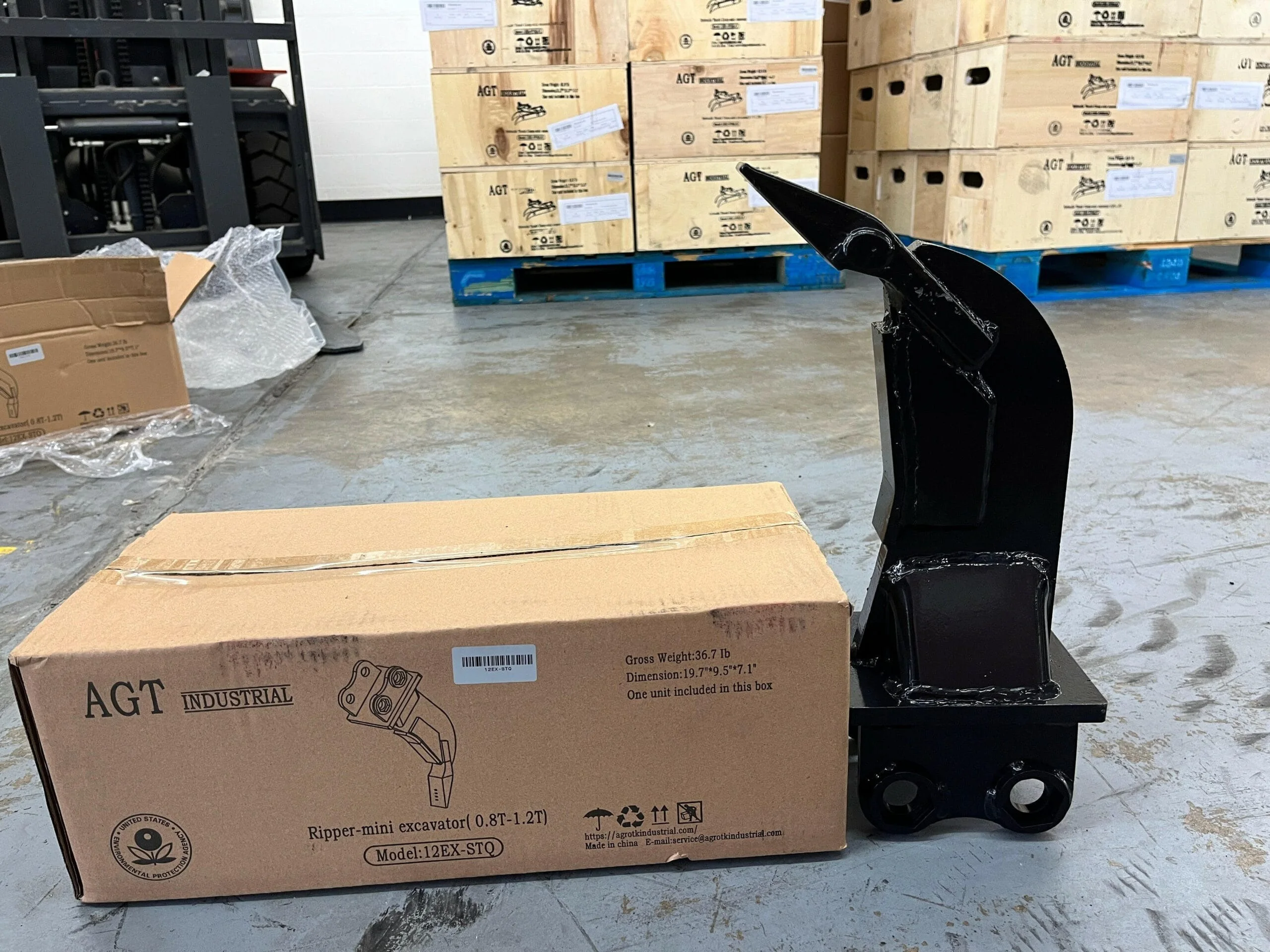 Ripper | Compatible with all 12 series AGT Industrial Mini Excavators