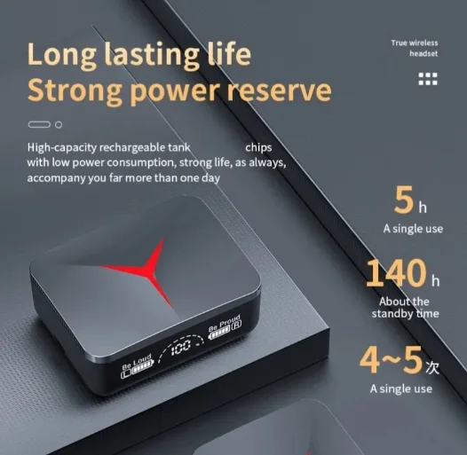 Écouteurs sans fil TWS M88, couvercle coulissant, écouteurs de jeu