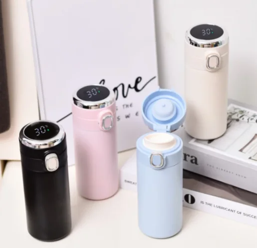 LED Temperature 420ml Double Stainless Steel Thermos