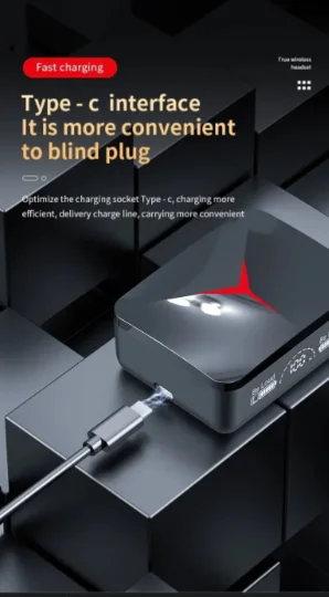 Écouteurs sans fil TWS M88, couvercle coulissant, écouteurs de jeu