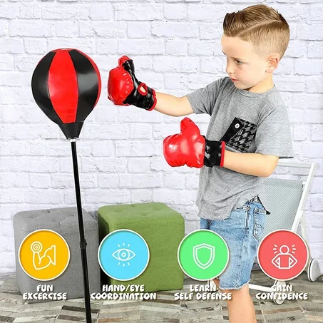 Balle de boxe d'entraînement pour enfants, sac de frappe
