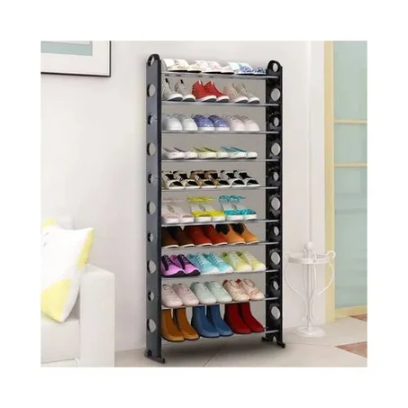 رف أحذية بسعة تصل إلى 50 زوجًا من الأحذية